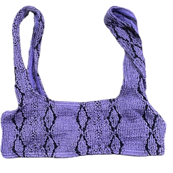 Bond Eye Limeade Edition Violet Python Bikini Top - Picture 4 of 14